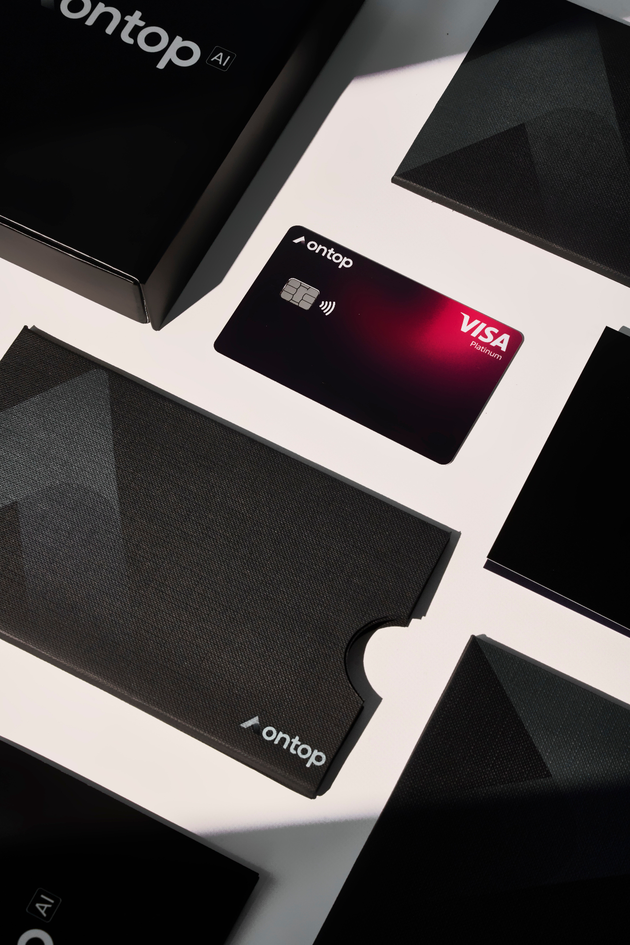 Ontop Visa Platinum card with packaging